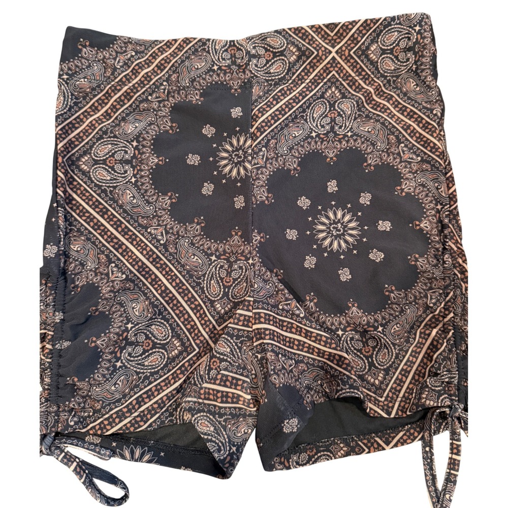 Forever 21 Bandana Shorts Womens Small Black